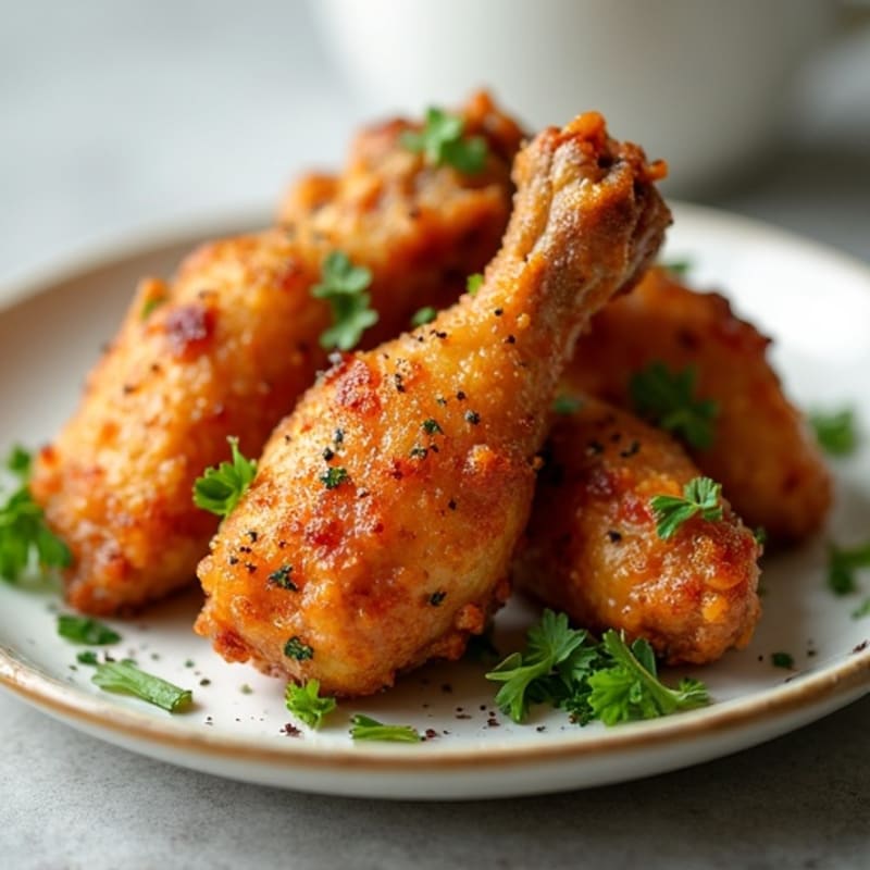 Crispy Baked Garlic-Herb Wings