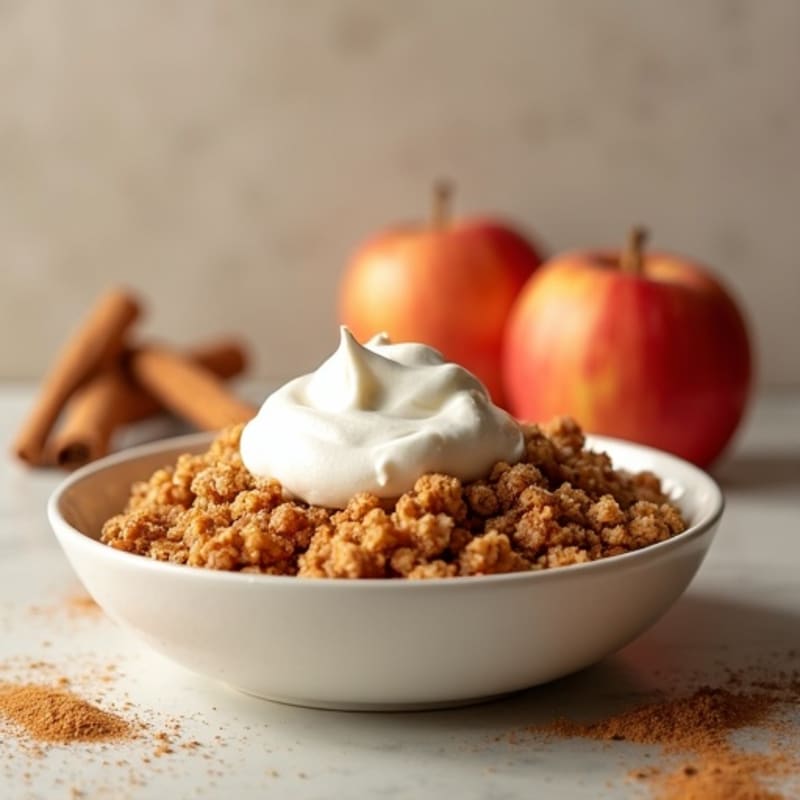 Cinnamon-Spiced Apple Oat Crumble
