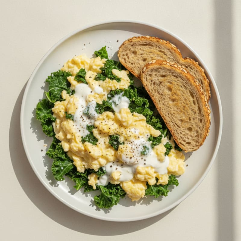 Rich Greek Yogurt Scrambled Eggs