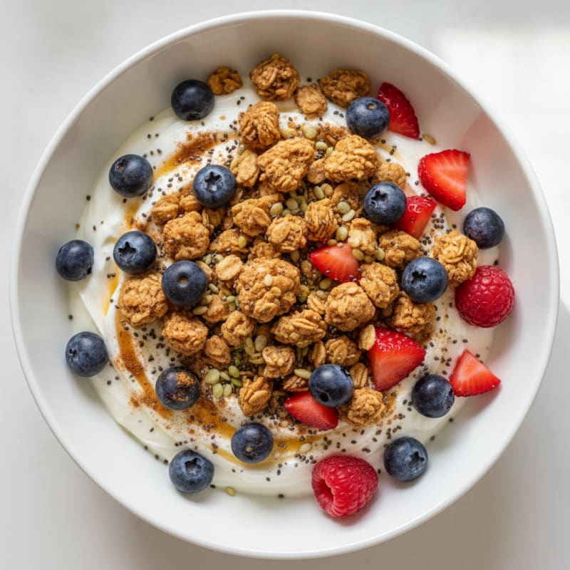 Berry Yogurt Bowl with Granola