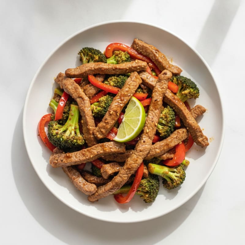 Cumin-Spiced Lean Beef Stir-Fry with Broccoli and Bell Peppers