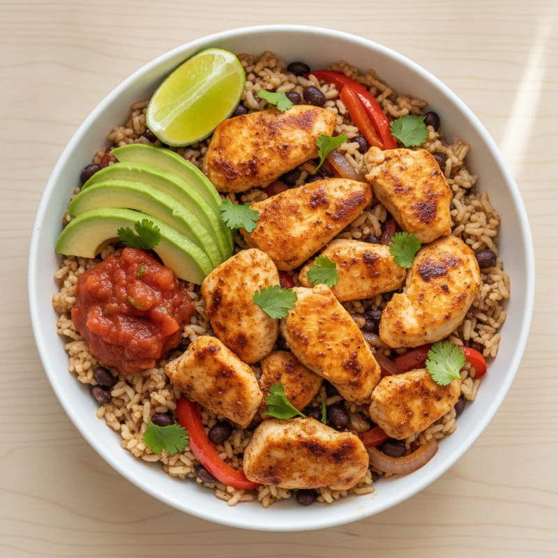Chicken Taco Rice Bowl