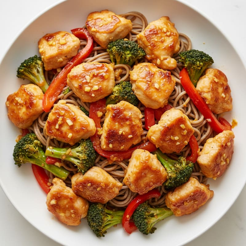 Crispy Orange-Glazed Chicken Stir-Fry