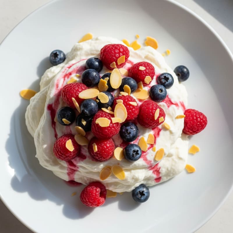 Silky Greek Yogurt Protein Mousse with Fresh Berries