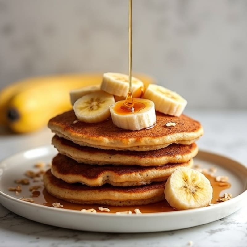 Protein-Packed Caramelized Banana Oat Pancakes