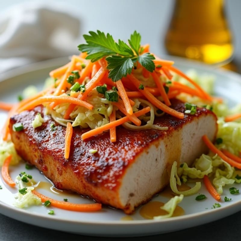 Crispy Slow-Cooked Pork with Fresh Cabbage Slaw