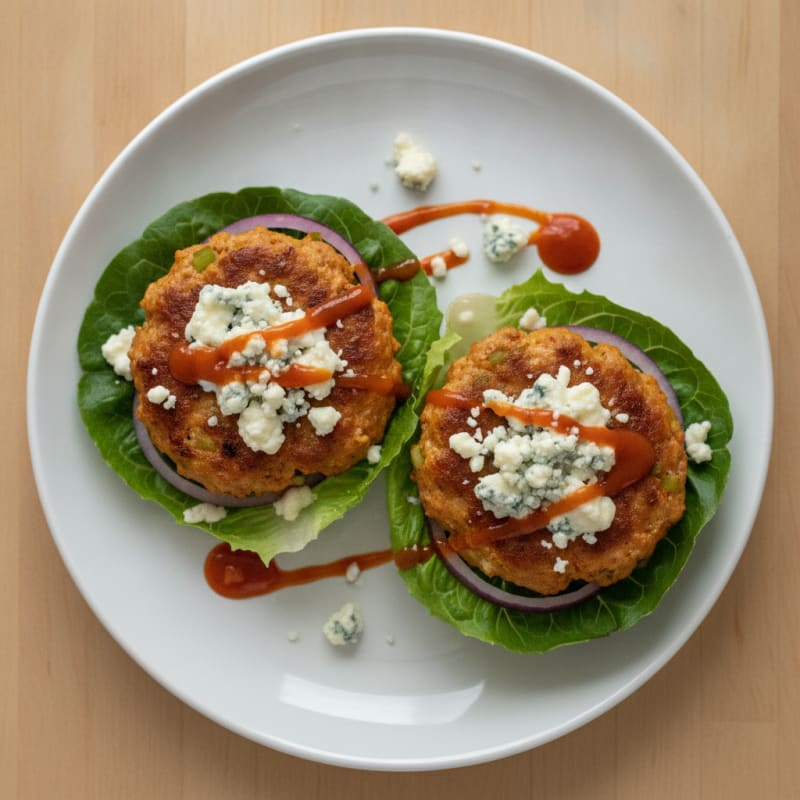 Buffalo Blue Cheese Burgers