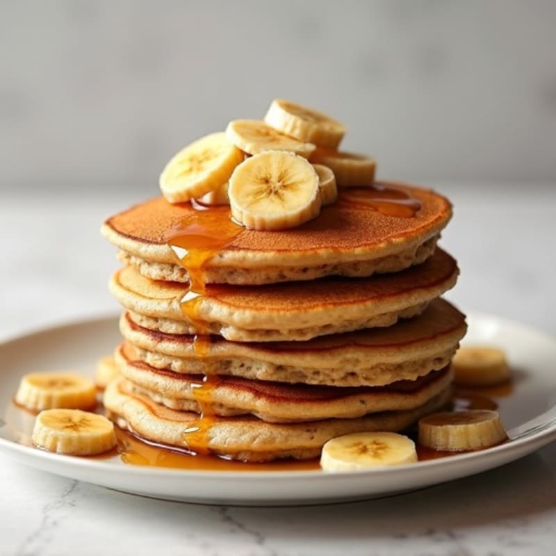 Protein-Packed Caramelized Banana Oat Pancakes