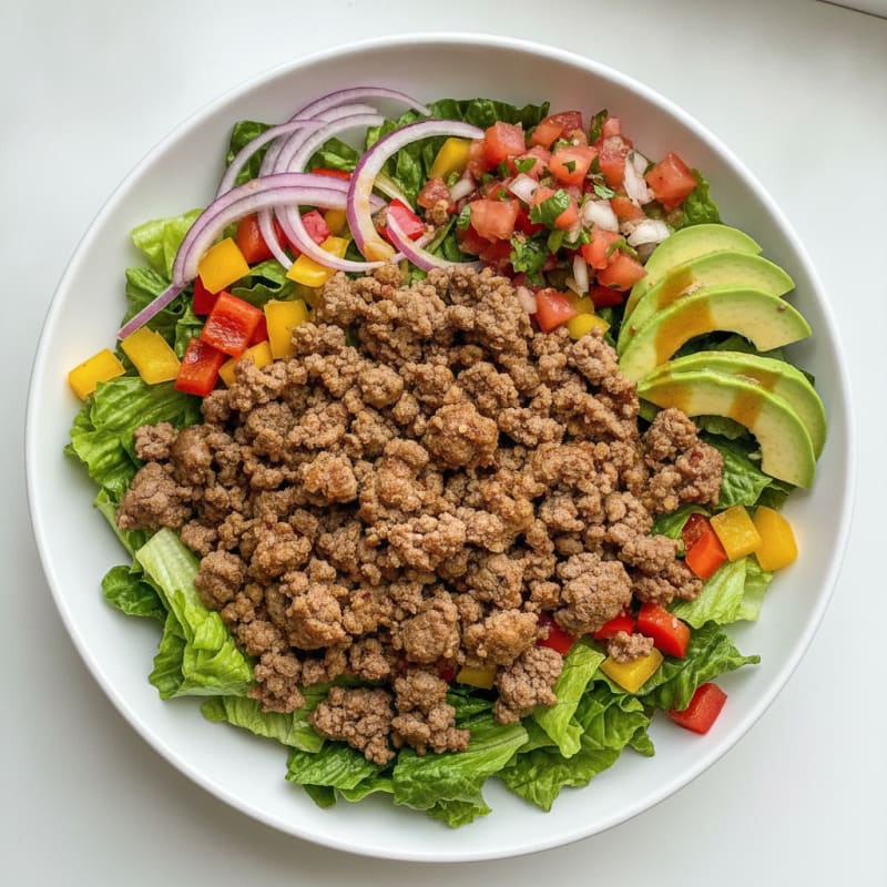 Ground Beef Taco Salad Bowl