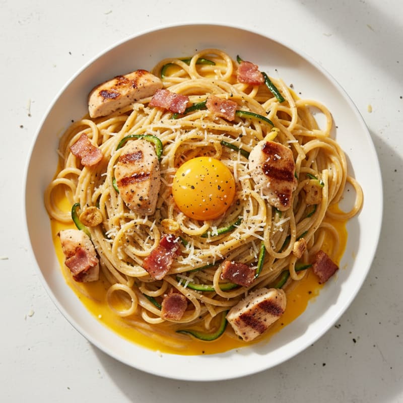 Creamy Pancetta Carbonara with Silky Egg Yolk Sauce
