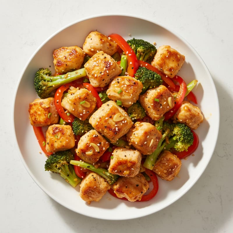 Crispy Orange-Glazed Chicken Stir-Fry