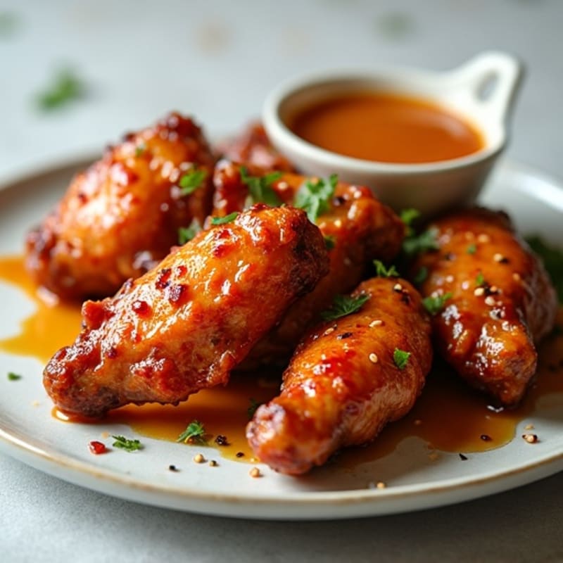 Honey-Glazed Crispy Chicken Wings