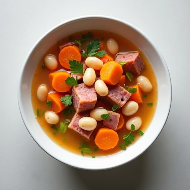 Hearty Smoked Ham and White Bean Soup
