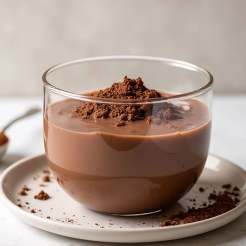 Silky Chocolate Protein Pudding with Greek Yogurt