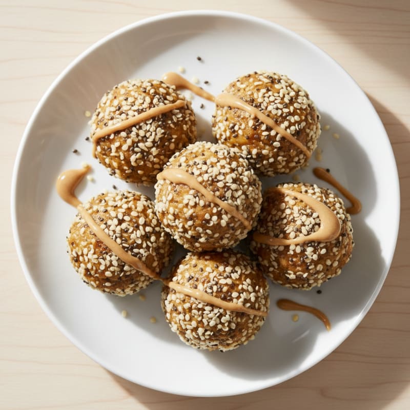 Almond Butter Banana Protein Bites