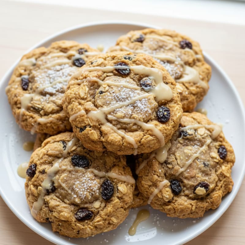 Chewy Spiced Oatmeal Raisin Power Cookies