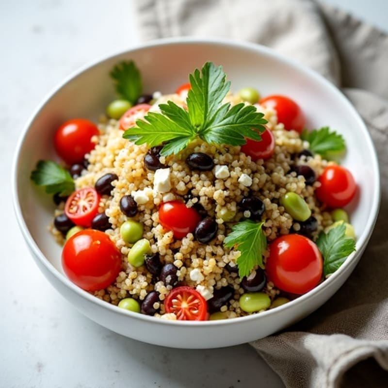 Fresh Quinoa and Black Bean Salad