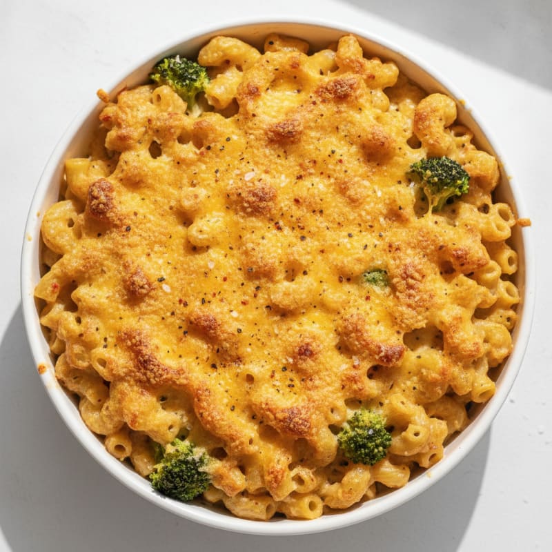 Baked Macaroni with Three Cheeses