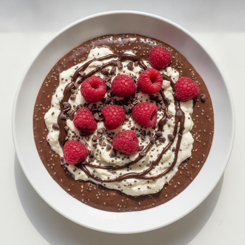 Silky Chocolate Protein Pudding with Greek Yogurt