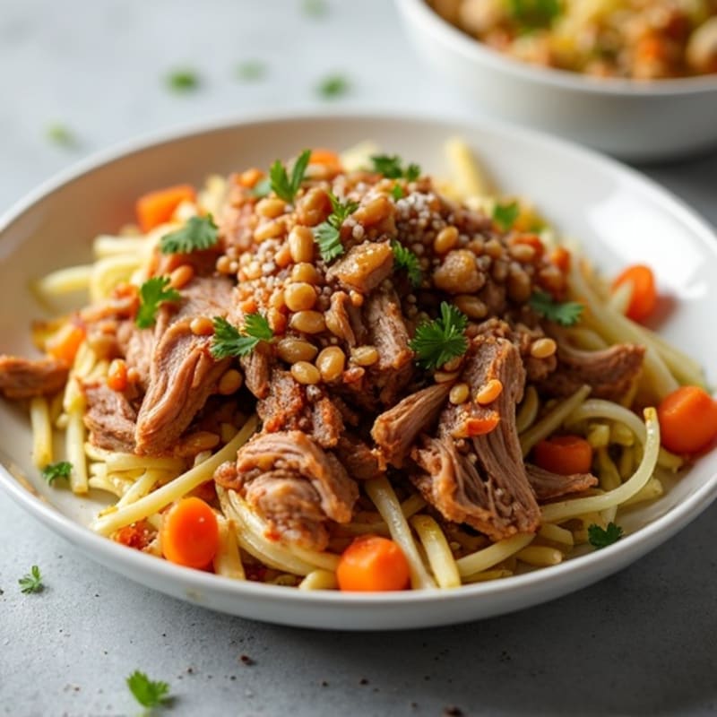 Tender Slow Cooker Pulled Pork with Crunchy Slaw