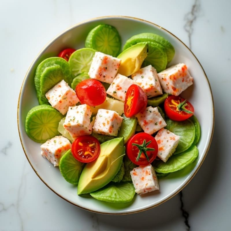 Fresh Lobster Salad with Creamy Avocado and Crisp Celery