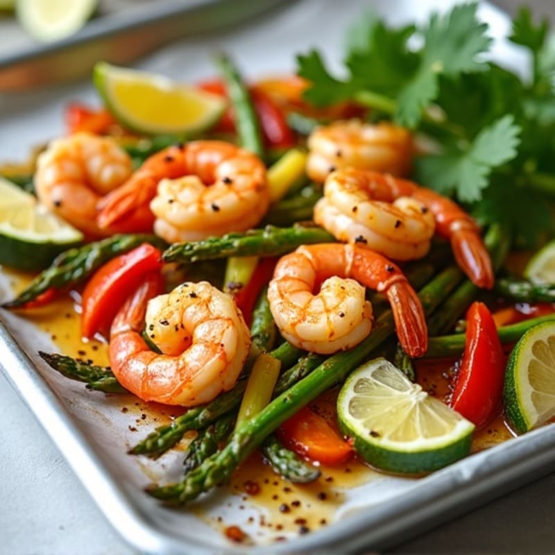 15-Minute Sheet Pan Lemon Garlic Shrimp