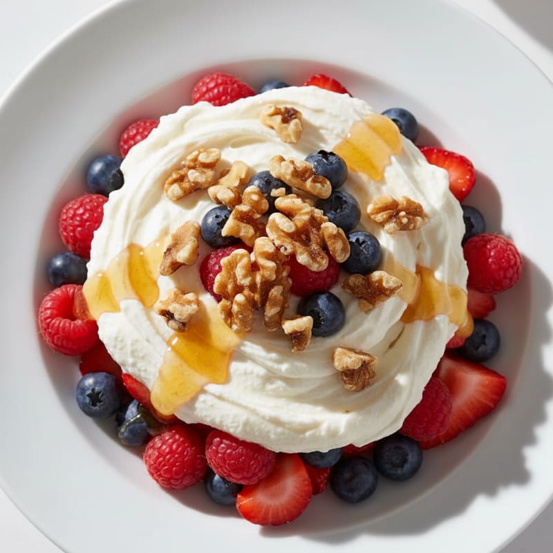 Creamy Greek Yogurt Protein Parfait with Mixed Berries