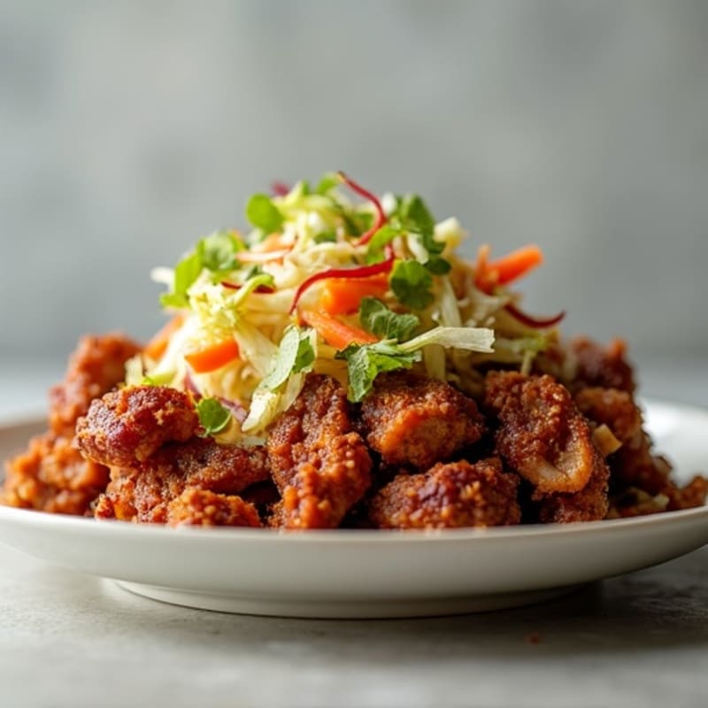 Crispy Slow Cooker Pork Carnitas with Zesty Cabbage Slaw