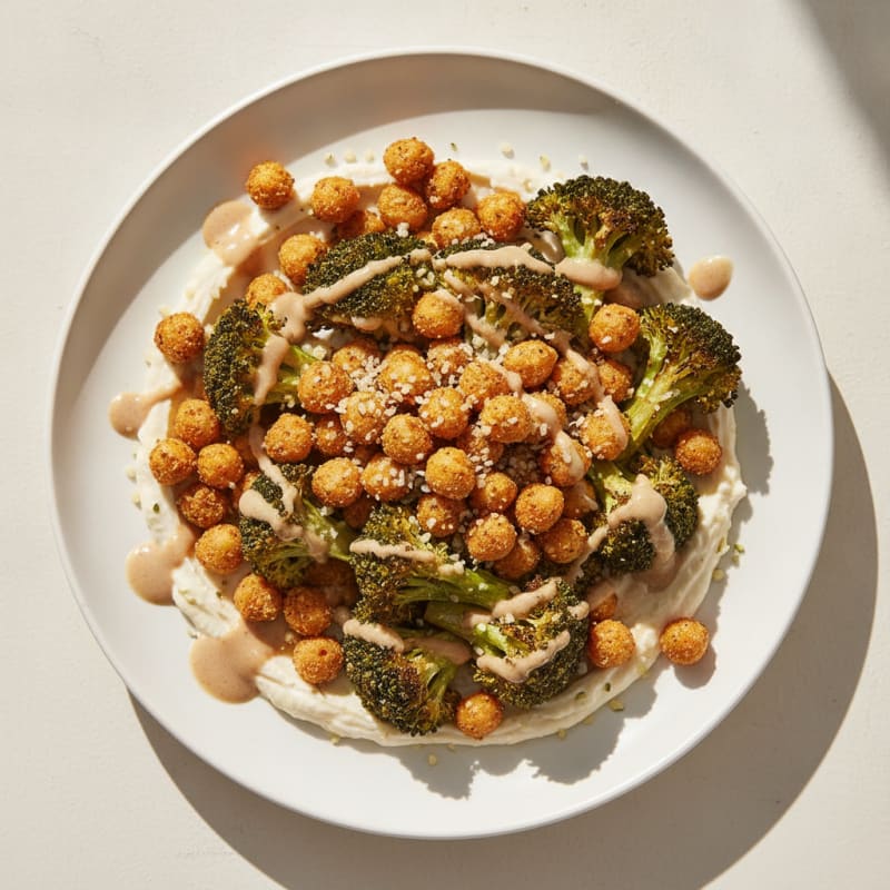 Roasted Vegetable and Chickpea Bowl