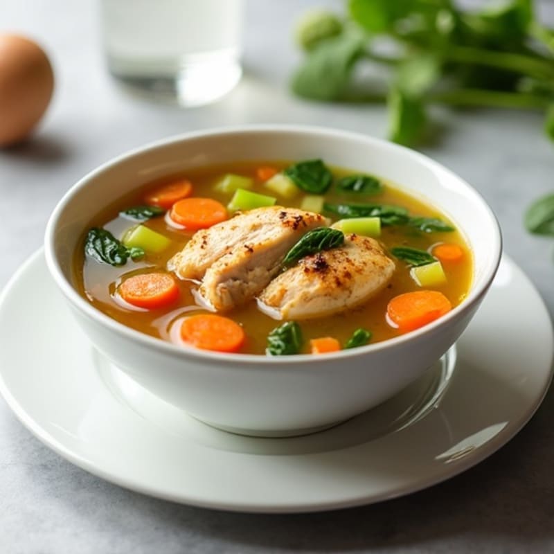 Hearty Chicken and Fresh Vegetable Soup