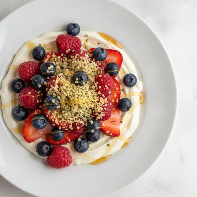 Silky Protein Yogurt with Mixed Berries