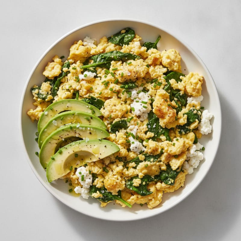 High Protein Cottage Cheese Scramble