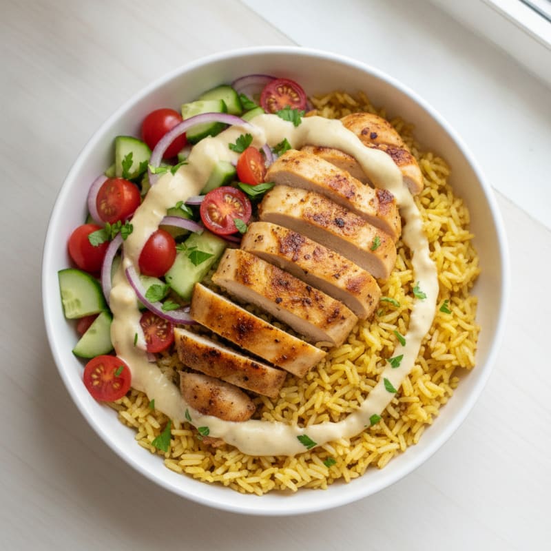 Chicken Shawarma Rice Bowl