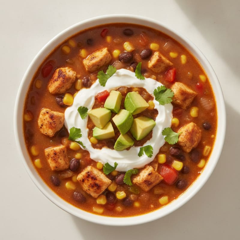 Hearty Chicken Enchilada Soup