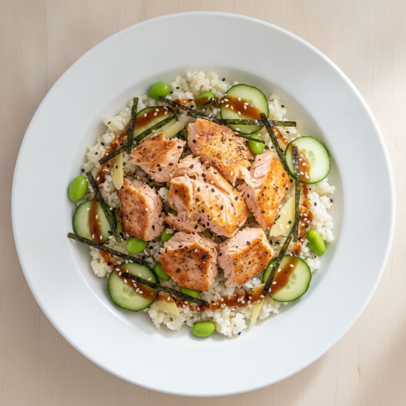 Salmon Sushi Rice Bowl