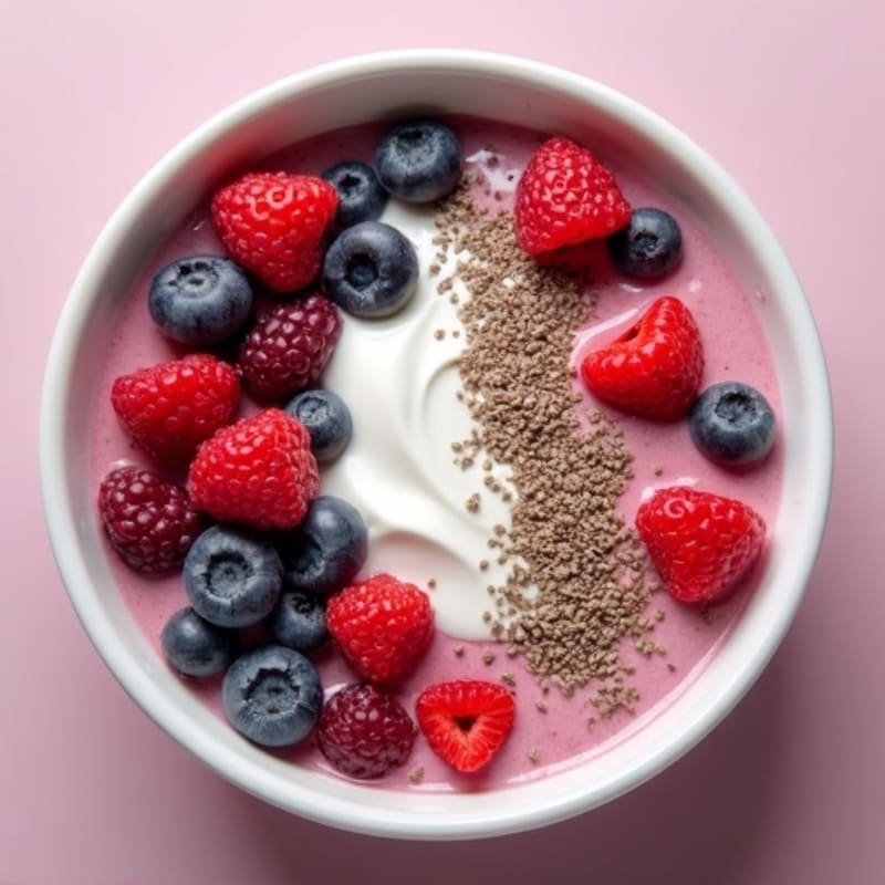 Creamy Berry Protein Smoothie Bowl