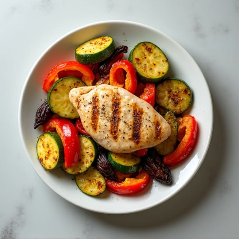 Roasted Zucchini, Eggplant, and Bell Pepper Medley