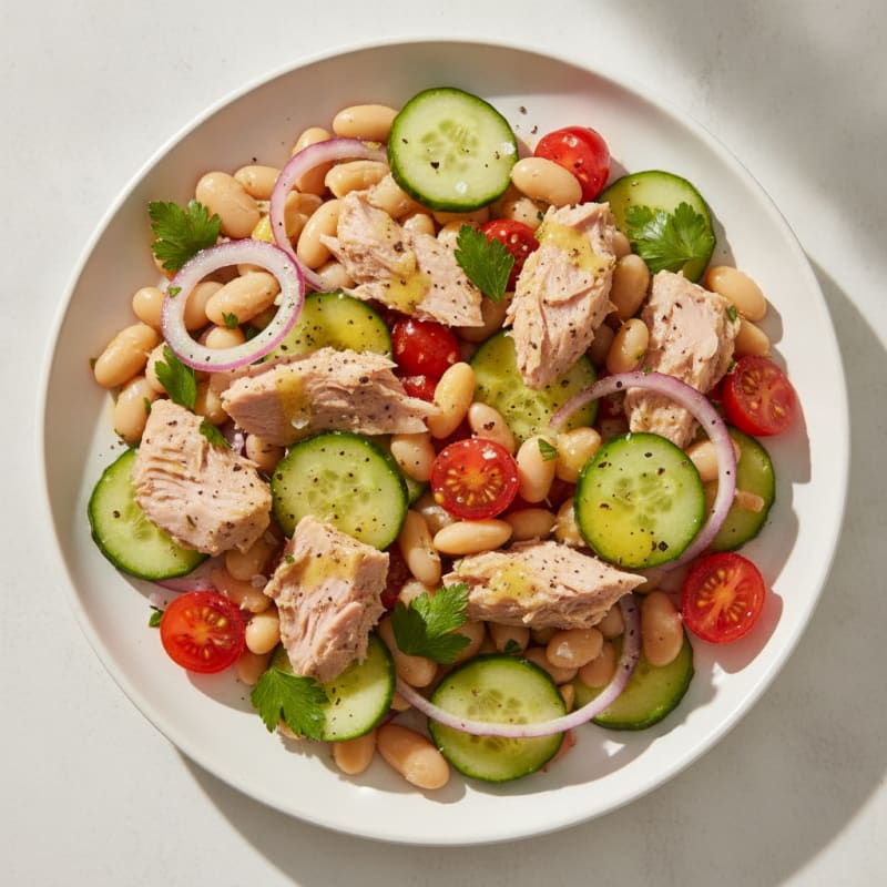 Mediterranean Tuna and White Bean Salad