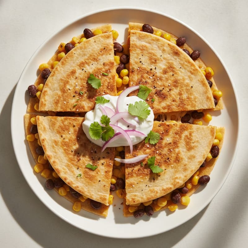 Black Bean and Corn Quesadillas