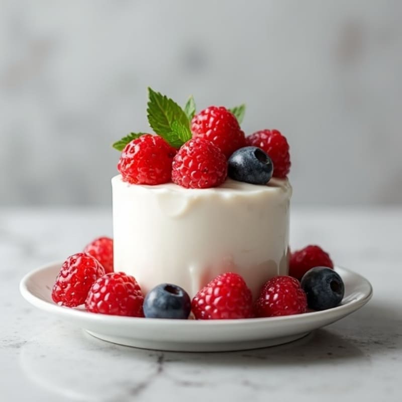 Silky Greek Yogurt Protein Mousse with Fresh Berries