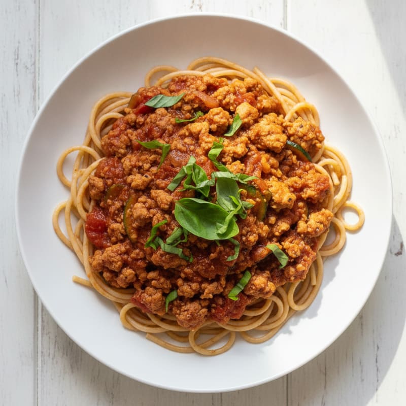 High-Protein Turkey Marinara Spaghetti