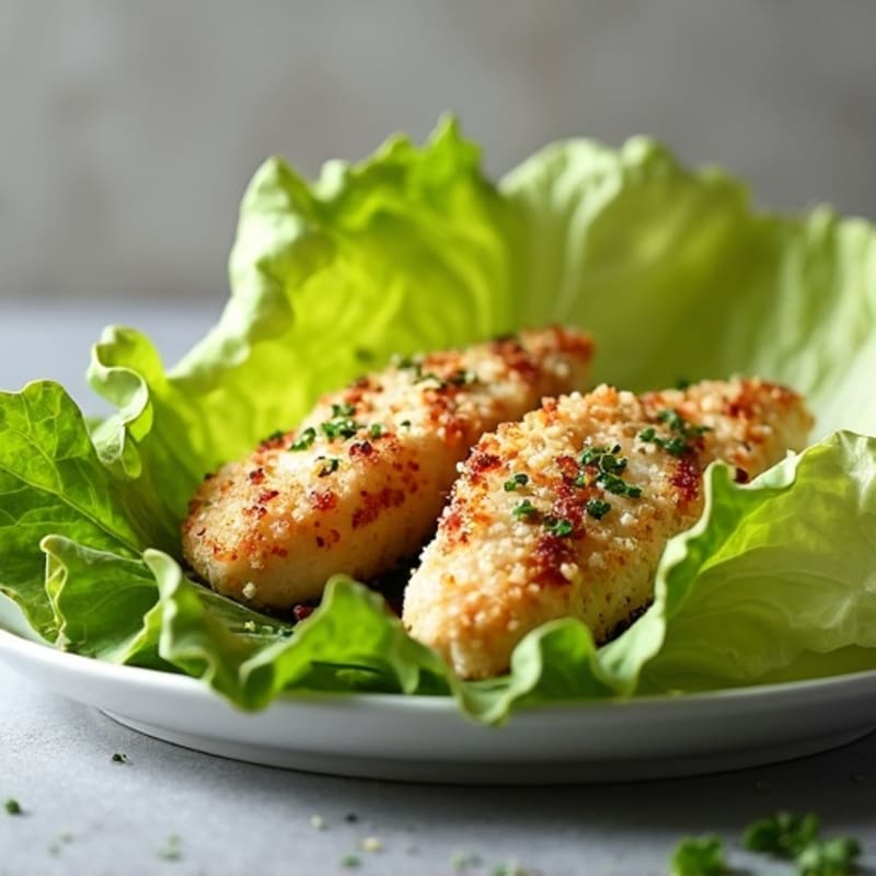Crispy Grilled Chicken Caesar Lettuce Wrap