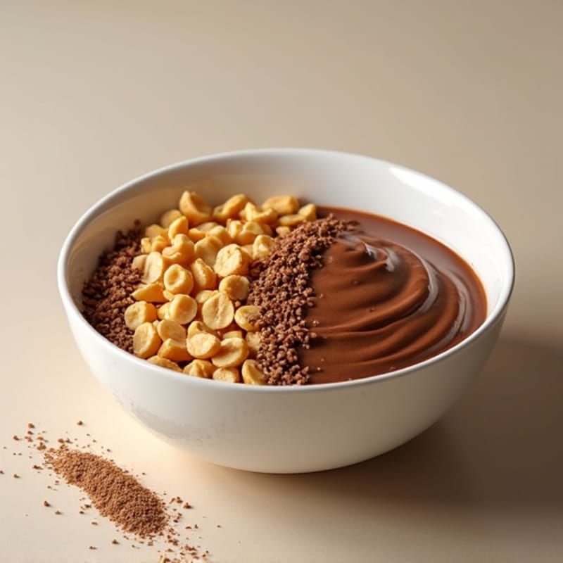 Creamy Peanut Butter Chocolate Protein Bowl