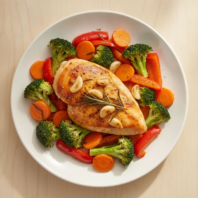 Garlic Herb Roasted Chicken with Vegetables