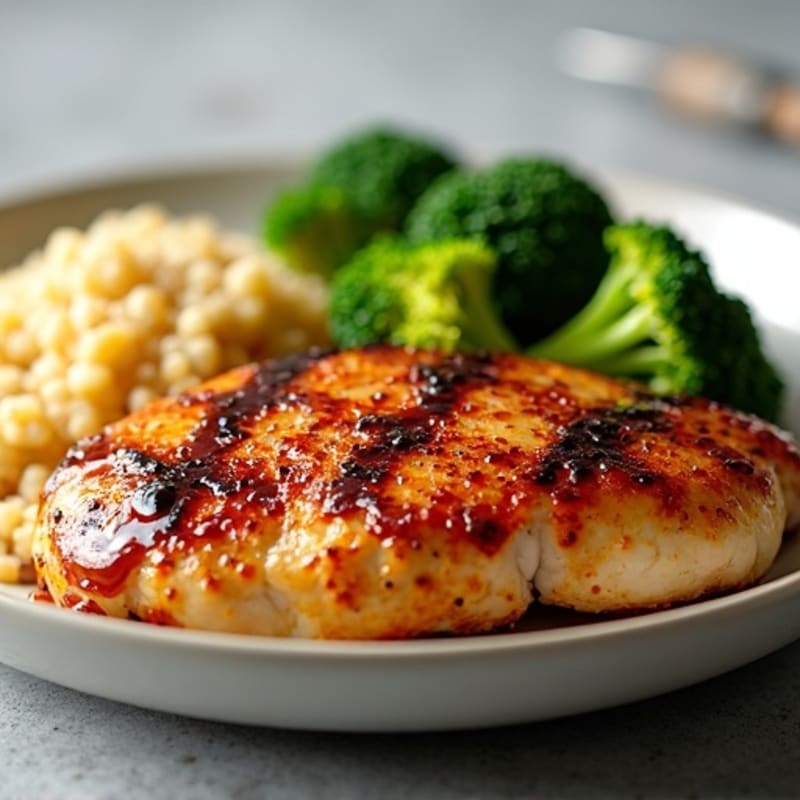 Umami-Rich Glazed Chicken with Roasted Broccoli