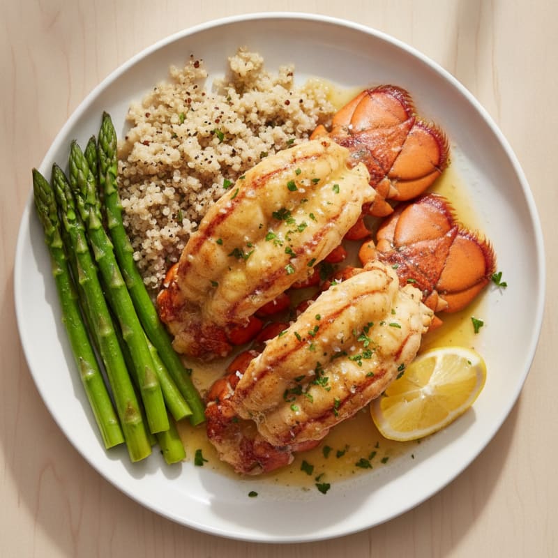 Garlic Butter Roasted Lobster Tail