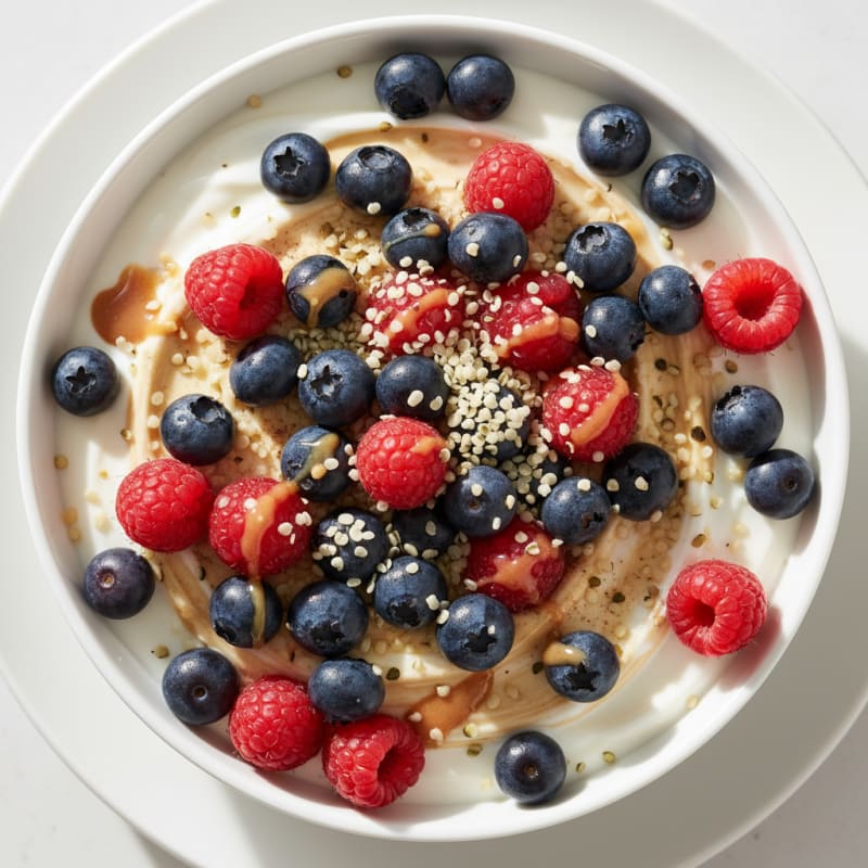 Creamy Greek Yogurt with Berries