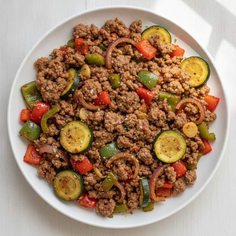 Ground Beef and Vegetable Skillet