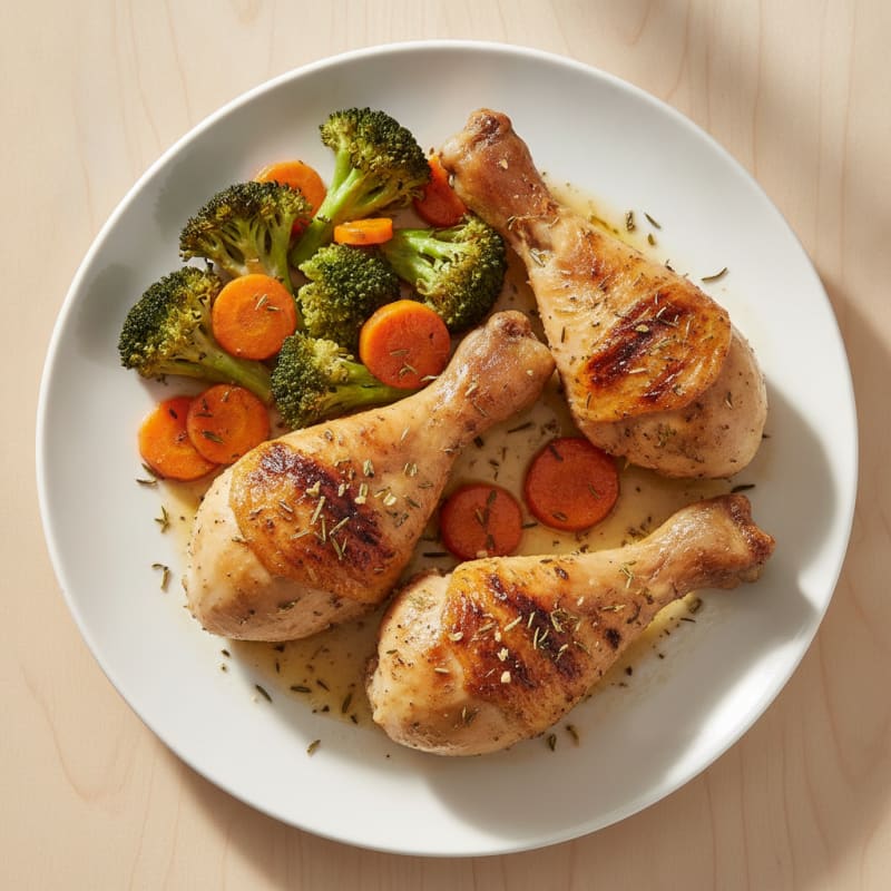 Roasted Chicken Drumsticks with Herbs