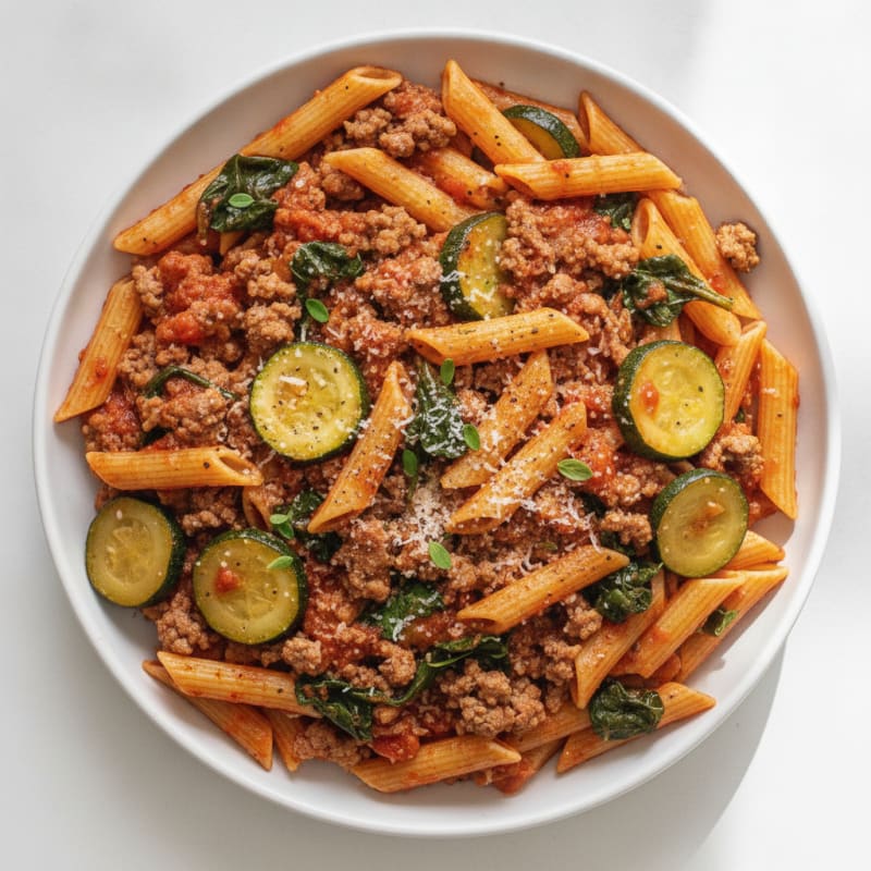 Ground Beef Pasta Skillet